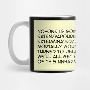 The Doctor's Cue Cards Mug